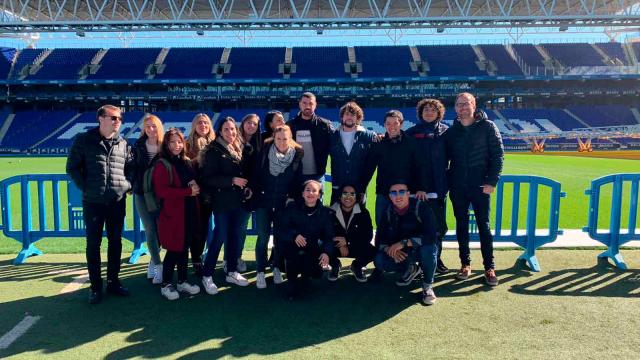 Visita al Campo de Fútbol del Reial Club Esportiu Espanyol en Barcelona con alumnos promoción 2019-20